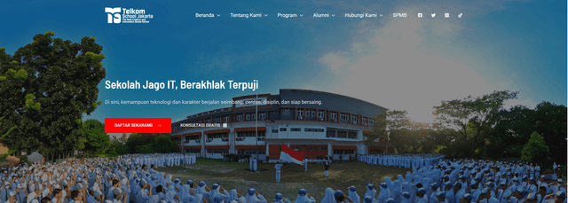 SMK Telkom Jakarta Production Unit Website